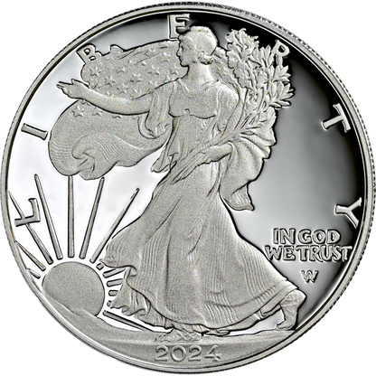 2024 W US Proof Silver Eagle w/ OGP & CoA