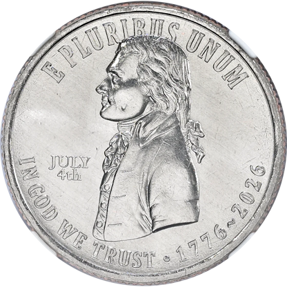 2026 US Quarter Declaration of Independence 4th July Privy Mark, NGC MS67 FDI