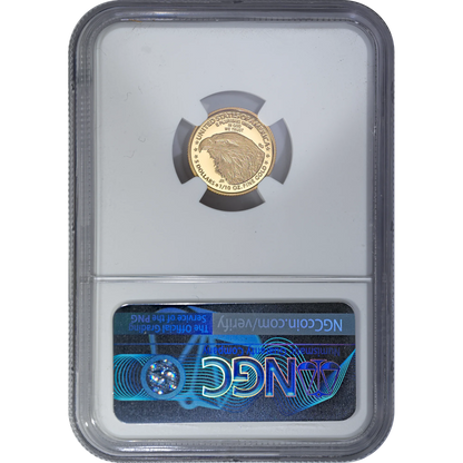 1776-2026 W American $5 Gold Eagle 1/10 Oz NGC PF70UC FDI