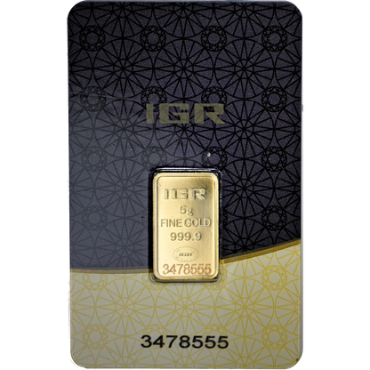 5g Istanbul Gold Refinery (IGR) Gold Bar in Assay