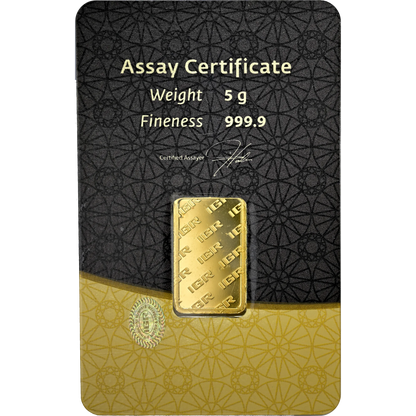 5g Istanbul Gold Refinery (IGR) Gold Bar in Assay