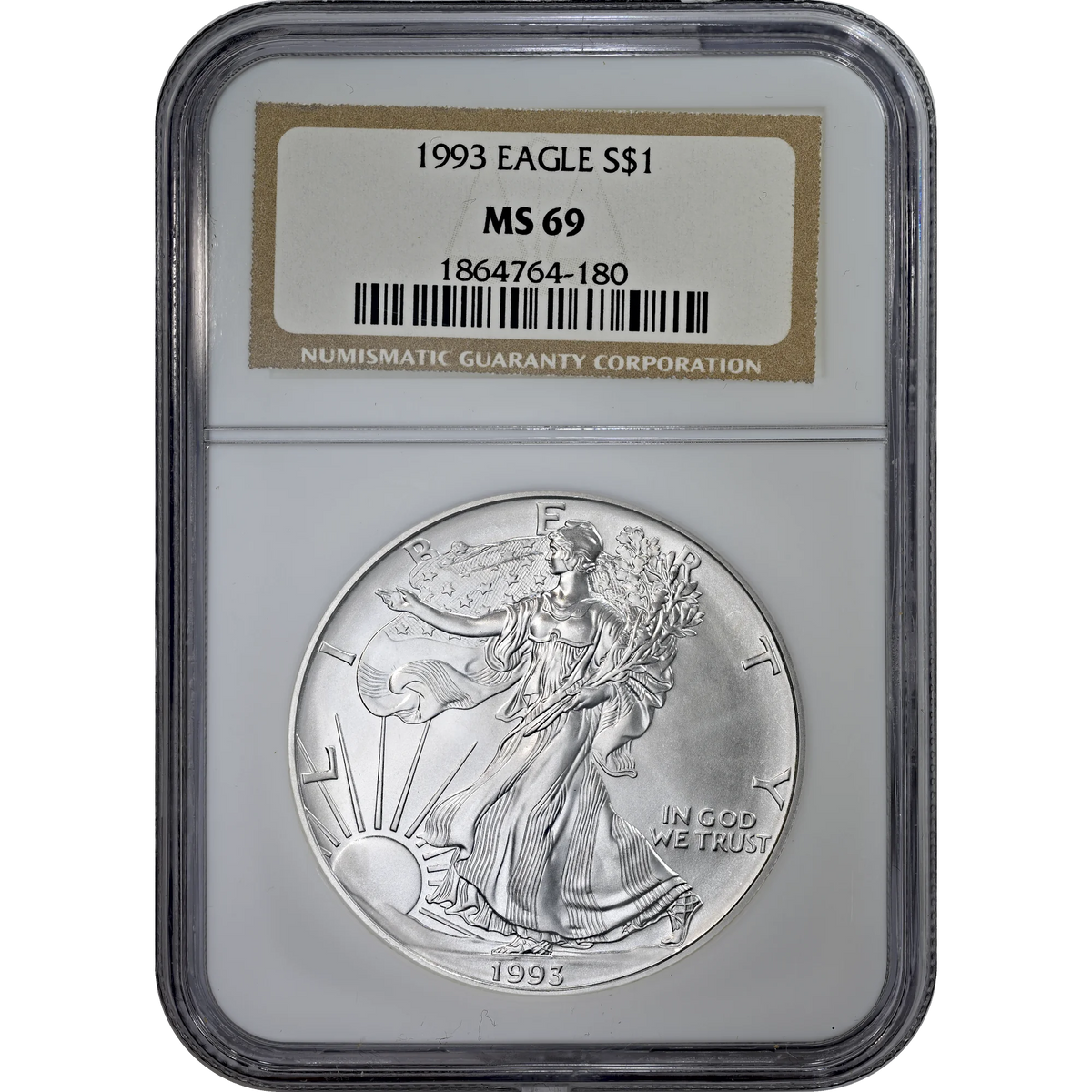 1993 Silver Eagle NGC MS 69