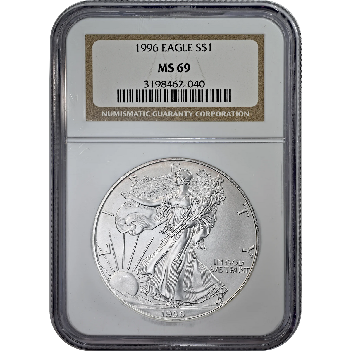 1996 Silver Eagle NGC MS 69