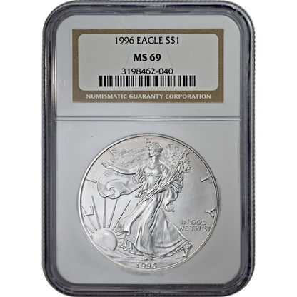 1996 Silver Eagle NGC MS 69