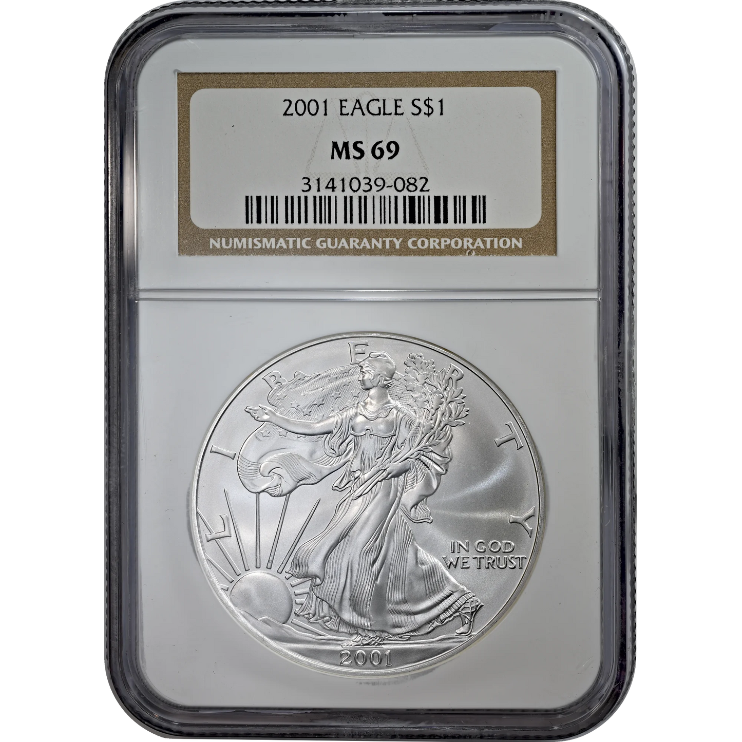 2001 Silver Eagle NGC MS 69