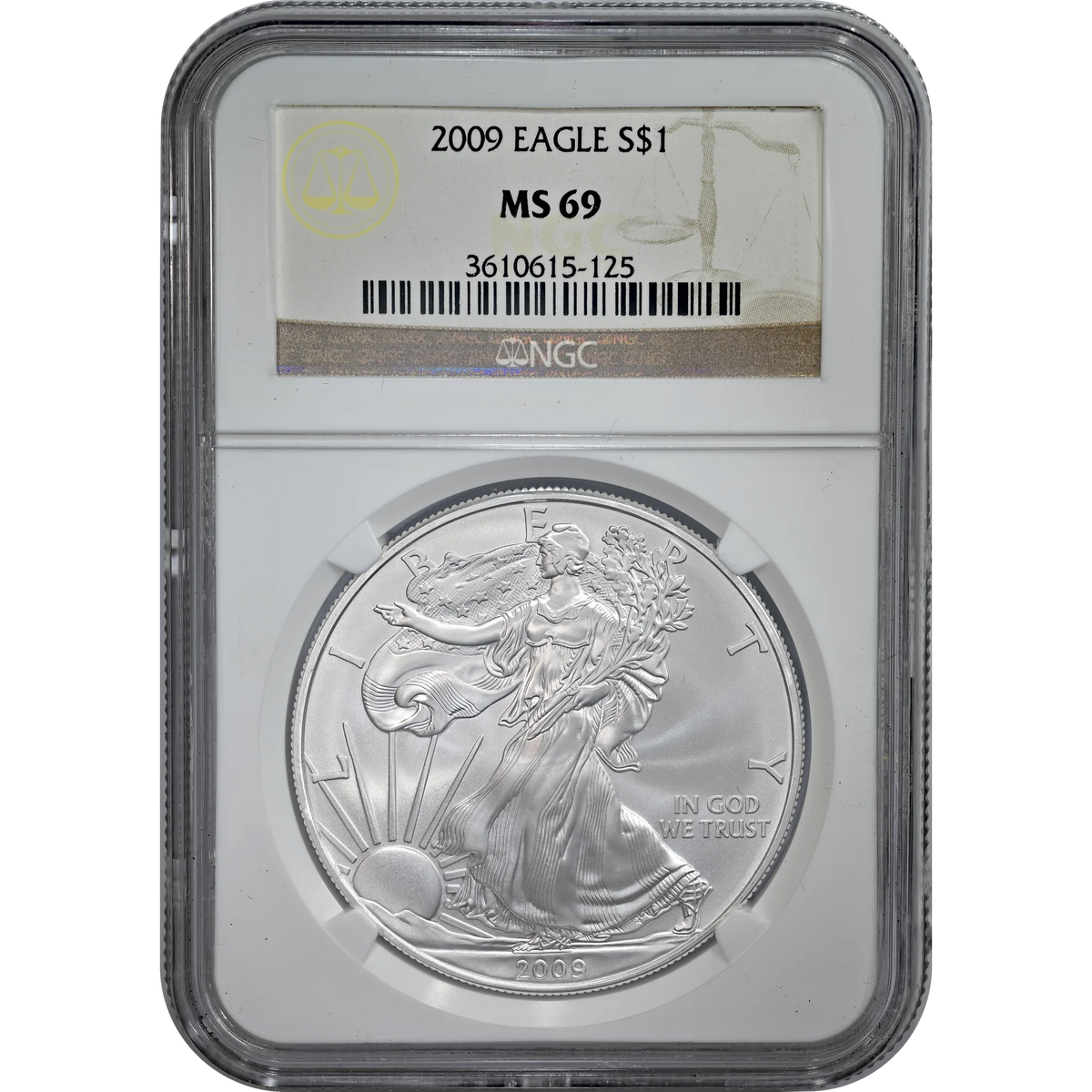 2009 Silver Eagle NGC MS 69