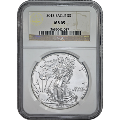 2012 Silver Eagle NGC MS 69