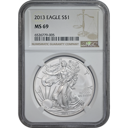 2013 Silver Eagle NGC MS 69