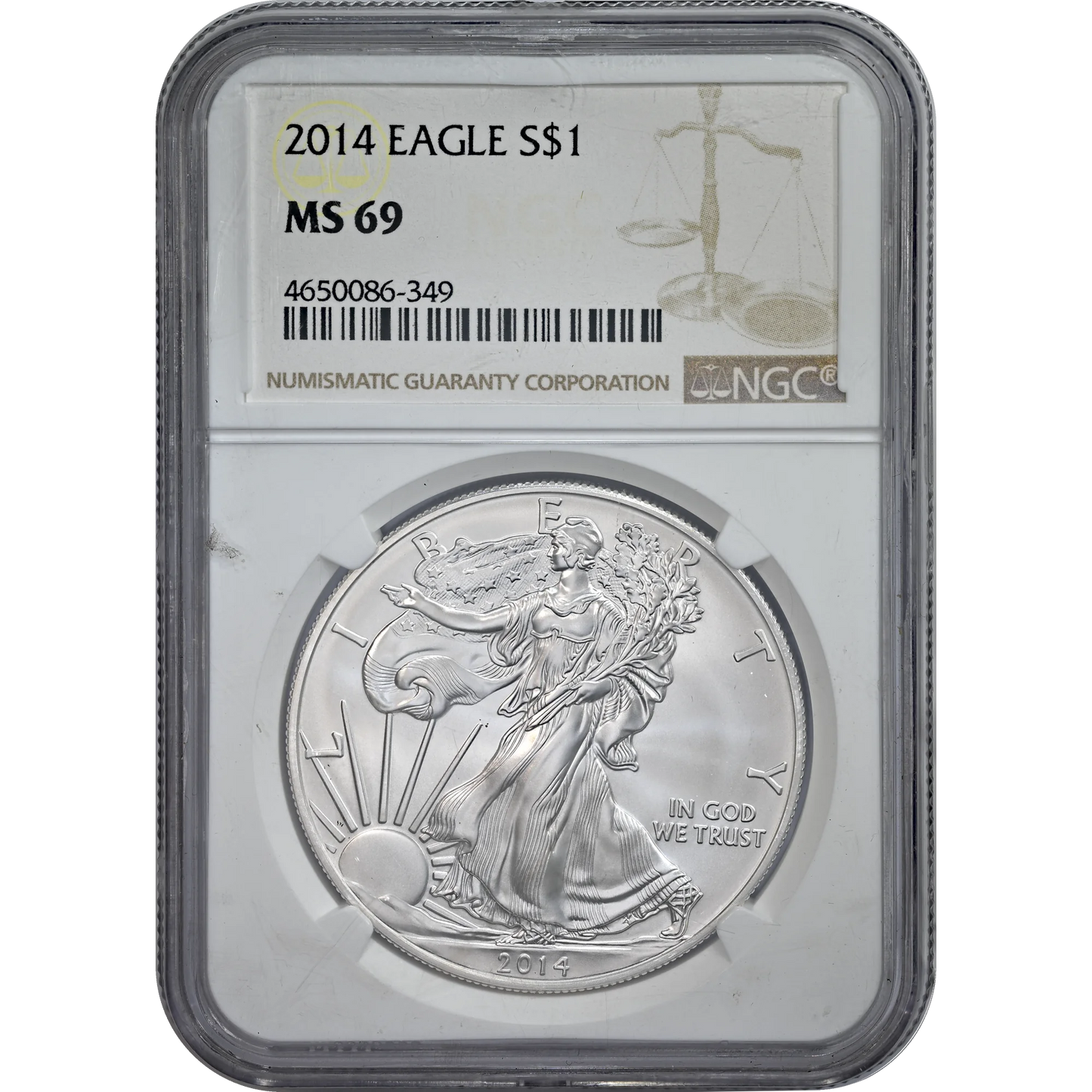 2014 Silver Eagle NGC MS 69