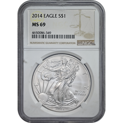 2014 Silver Eagle NGC MS 69