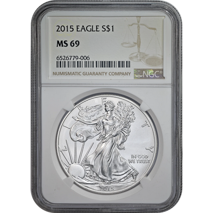 2015 Silver Eagle NGC MS 69