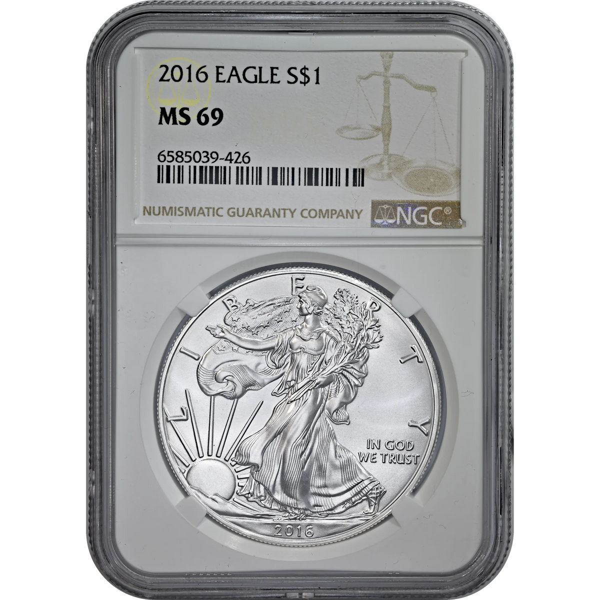 2016 Silver Eagle NGC MS 69