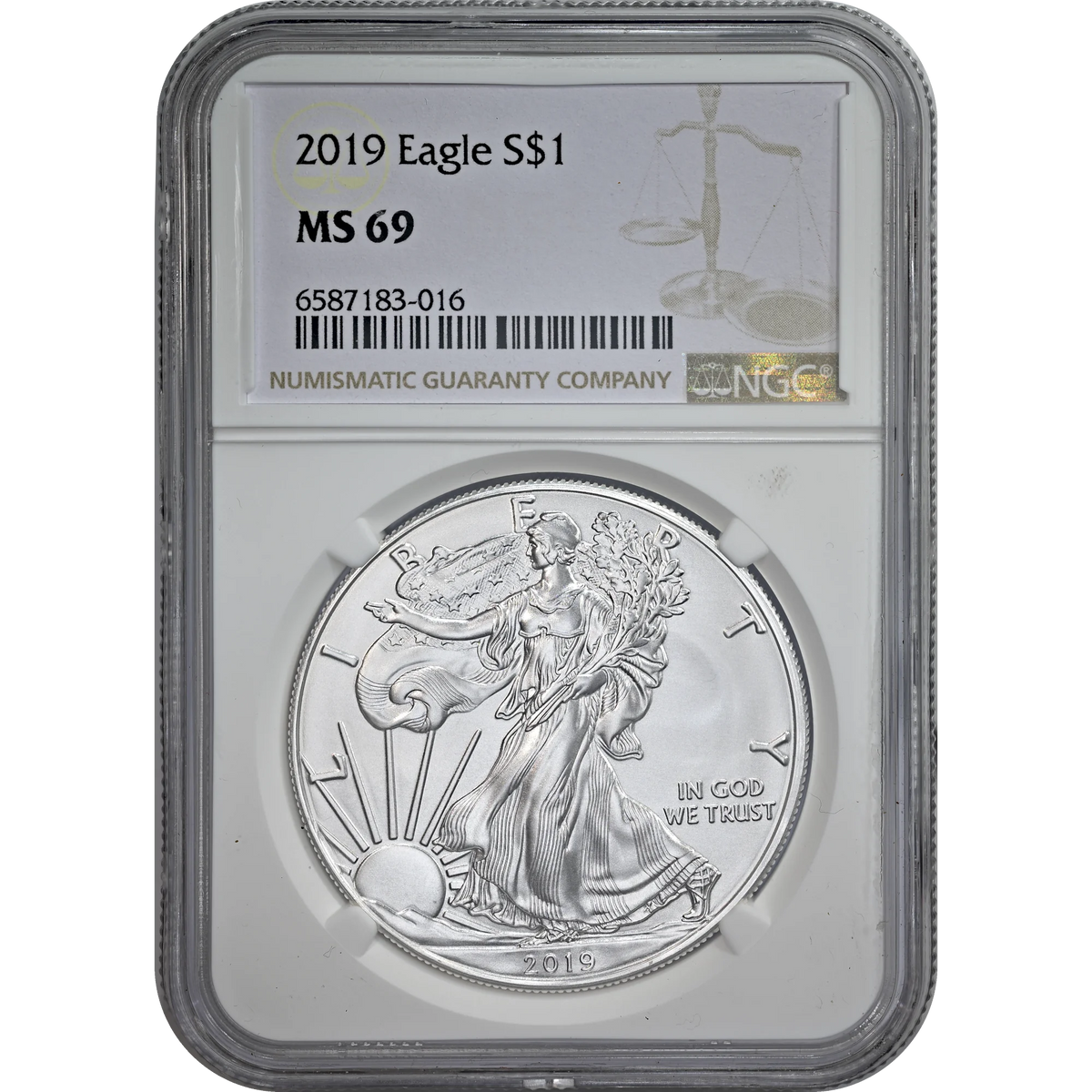 2019 Silver Eagle NGC MS 69