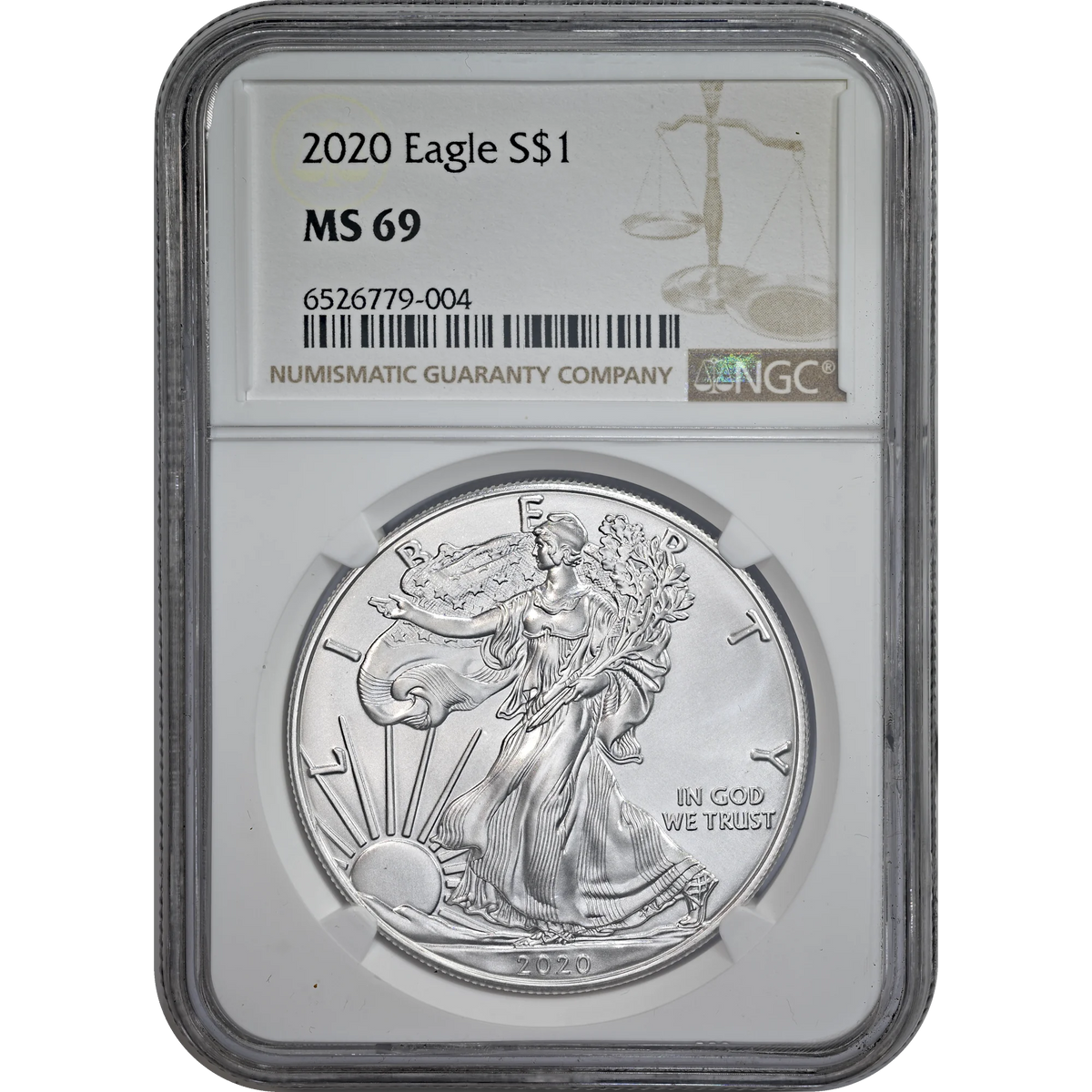 2020 Silver Eagle NGC MS 69
