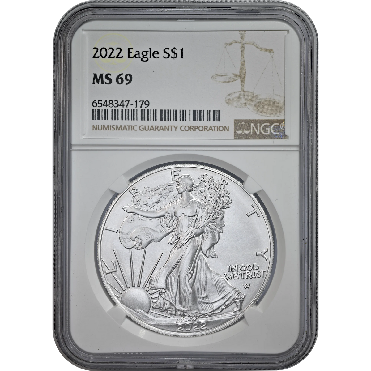 2022 Silver Eagle NGC MS 69