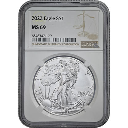 2022 Silver Eagle NGC MS 69