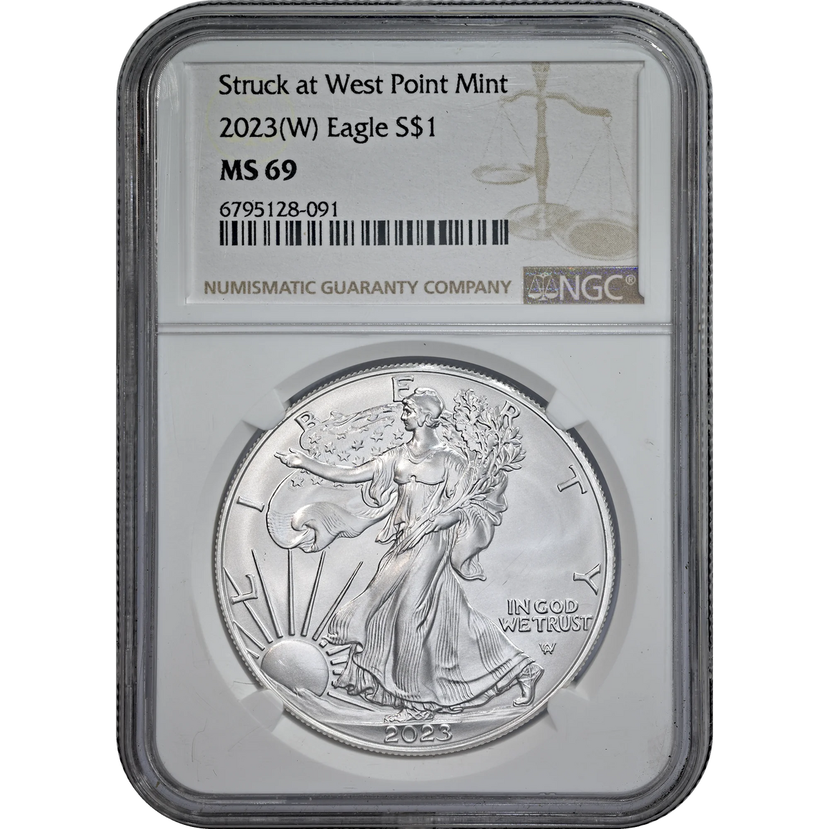 2023 Silver Eagle NGC MS 69