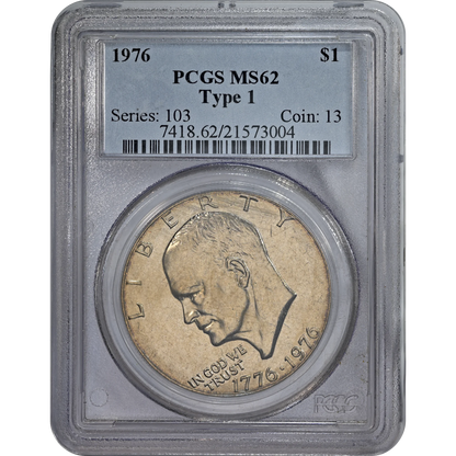 1976 PCGS MS 62 Type 1
