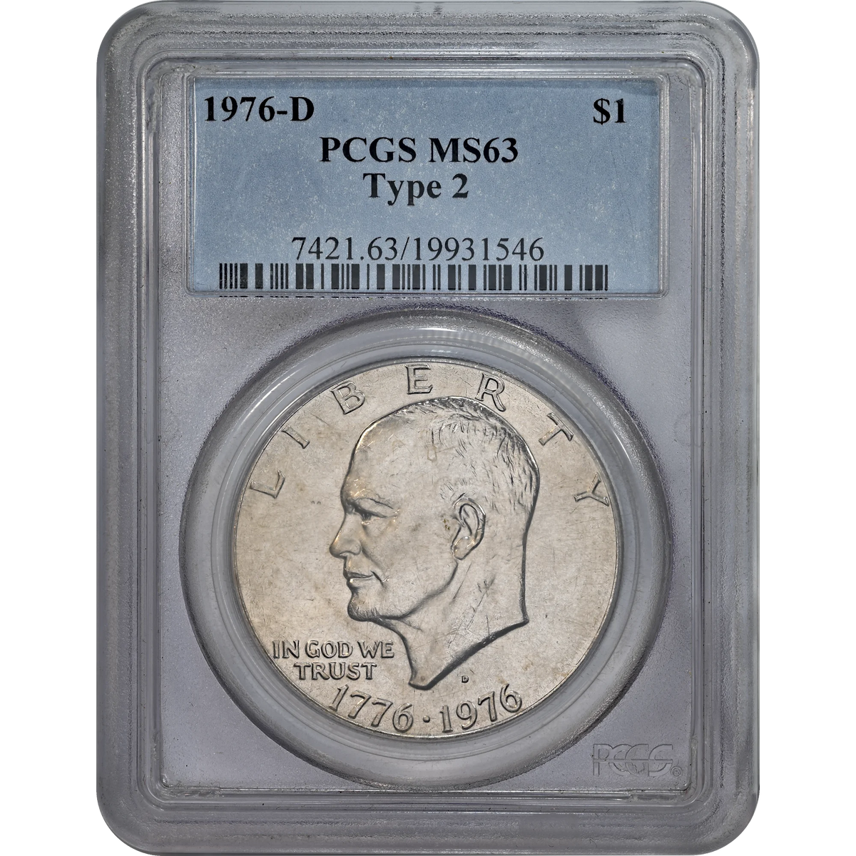 1976-D PCGS MS63 Type 2