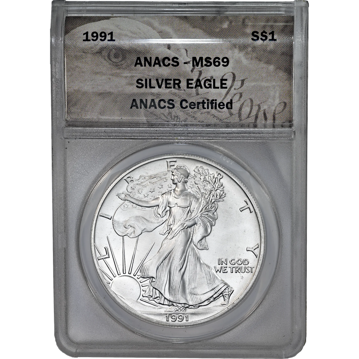1991 ANACS MS 69 Silver Eagle