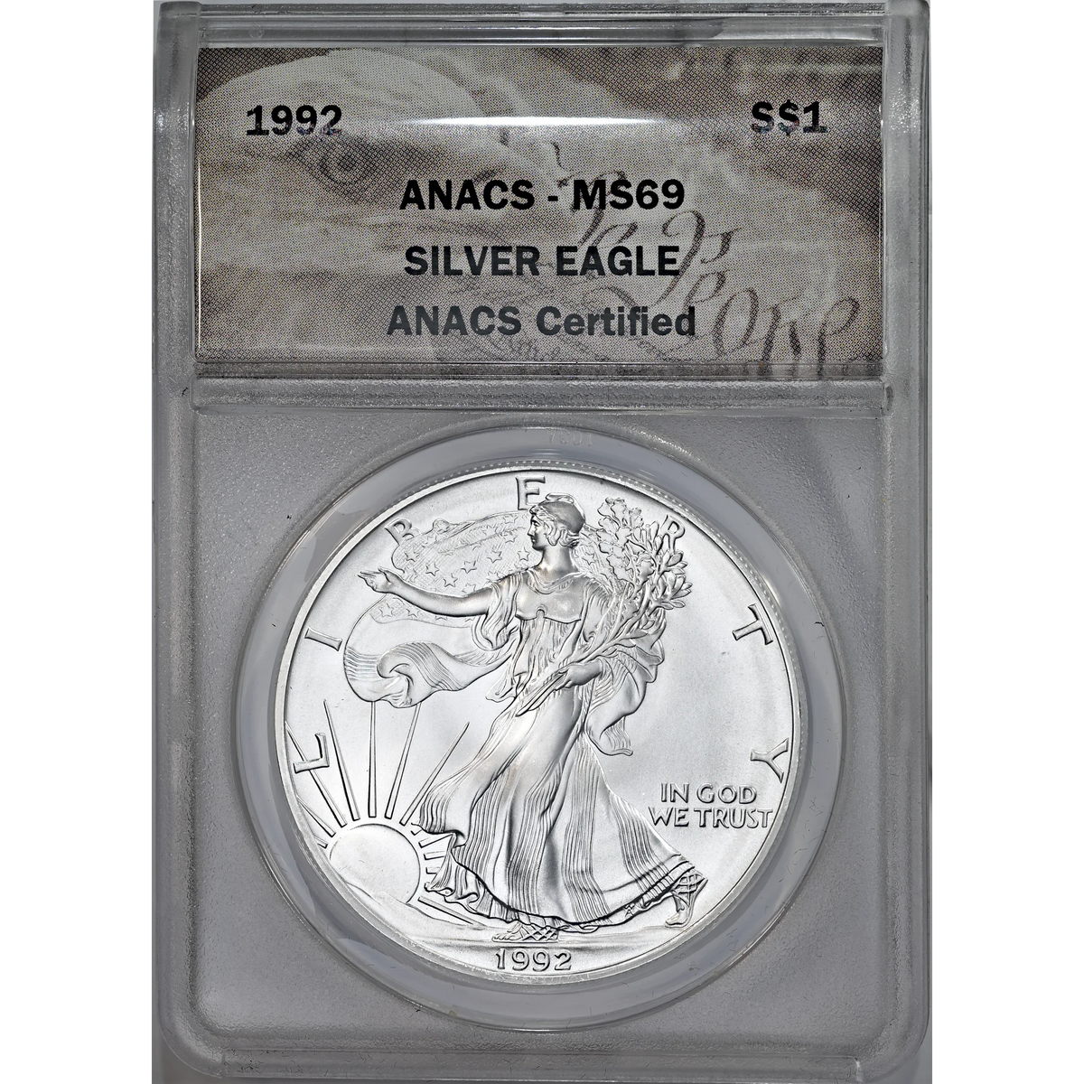1992 ANACS MS 69 Silver Eagle