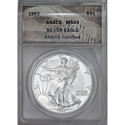 1992 ANACS MS 69 Silver Eagle