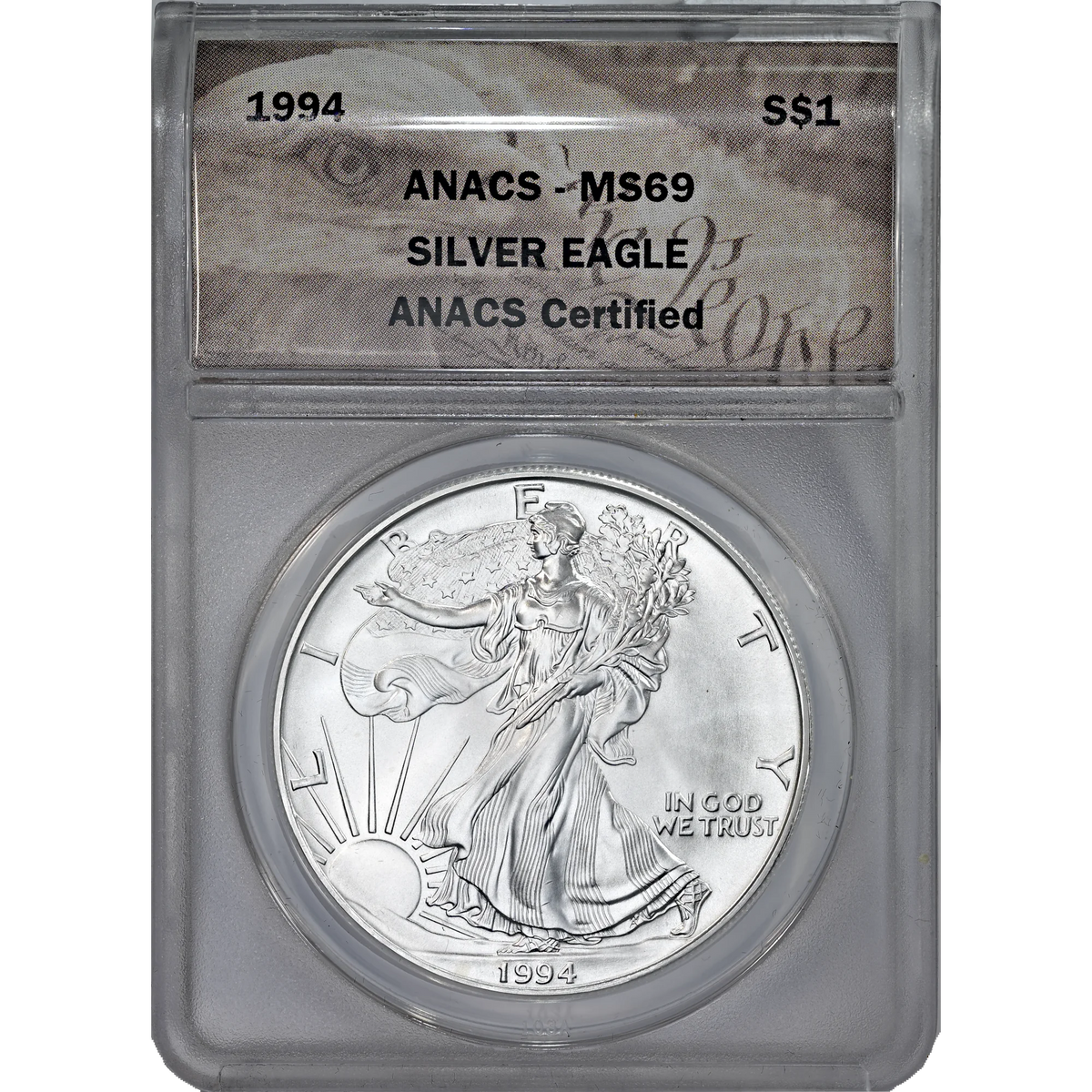 1994 ANACS MS 69 Silver Eagle
