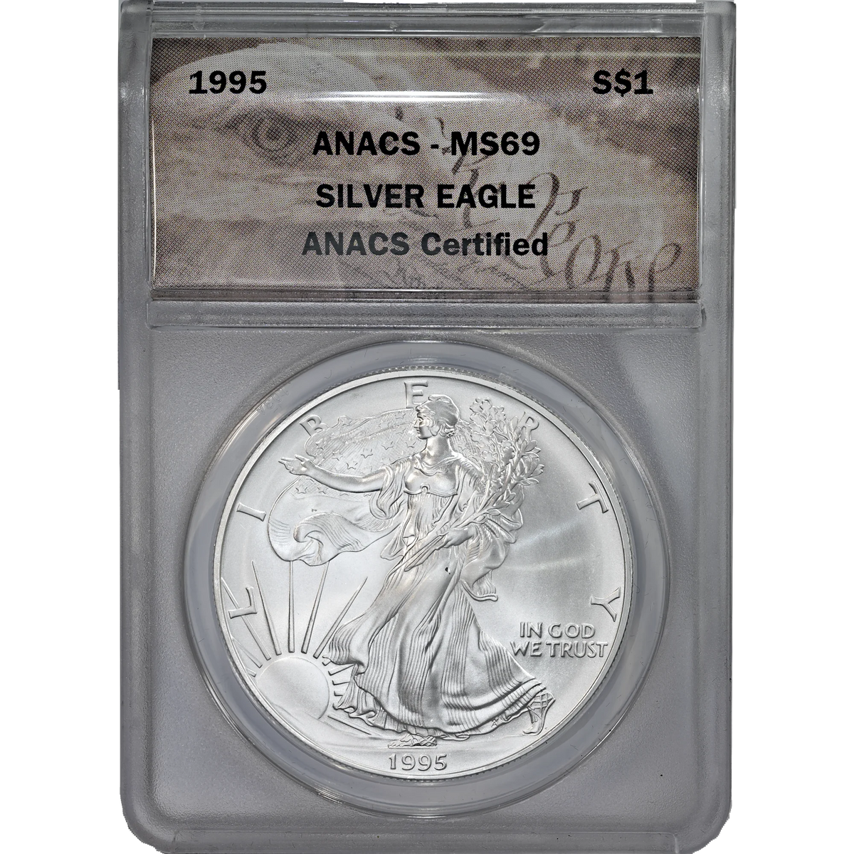 1995 ANACS MS 69 Silver Eagle