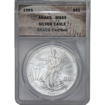 1995 ANACS MS 69 Silver Eagle