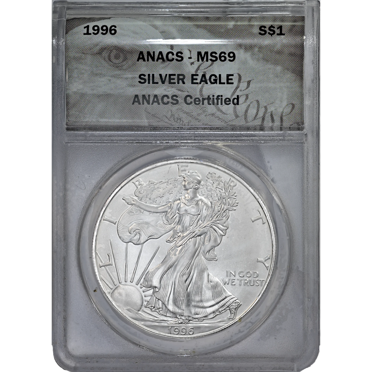 1996 ANACS MS 69 Silver Eagle