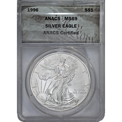 1996 ANACS MS 69 Silver Eagle
