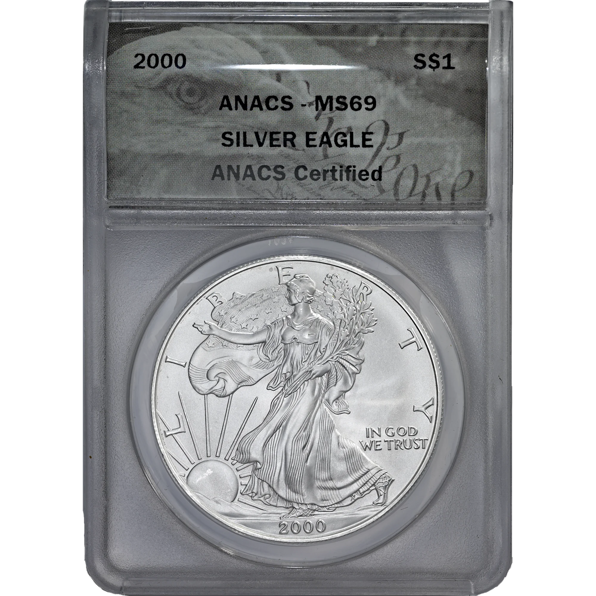 2000 ANACS MS 69 Silver Eagle