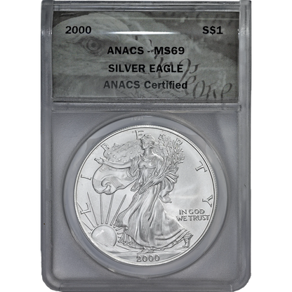 2000 ANACS MS 69 Silver Eagle