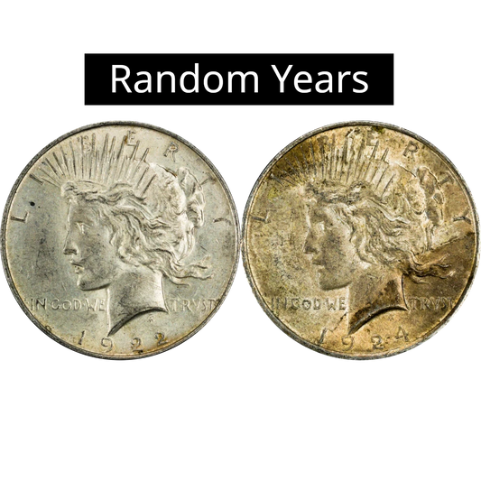 1922-1935 Silver Peace Dollar VF to XF