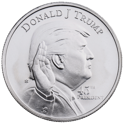 Donald Trump 45th President 1 oz .999 Fine Silver Round