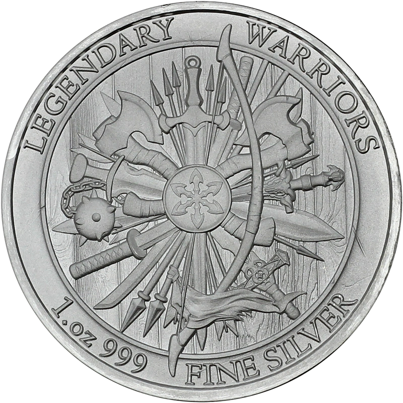 Eric Bloodaxe Legendary Warriors 1 oz .999 Silver Rounds