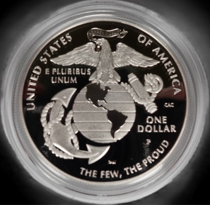 2025 United States Marine Corps 250th Anniversary Commemorative Coin Proof Silver Dollar