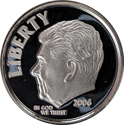 2006 Ronald Reagan .999 Fine 1/10th oz Silver Dime Proof