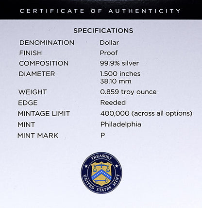 2025 United States Marine Corps 250th Anniversary Commemorative Coin Proof Silver Dollar