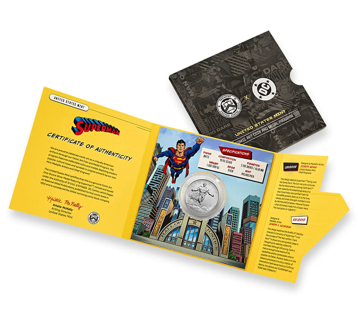 2025 US Superman Comic Art 1 Oz Silver Medal
