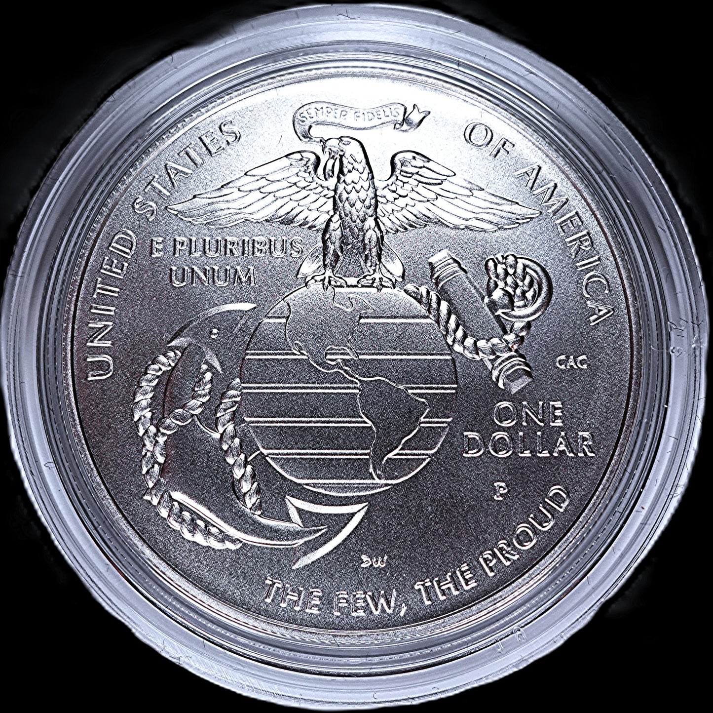 U.S. Marine Corps 250th Anniversary 2025 Uncirculated Silver Dollar