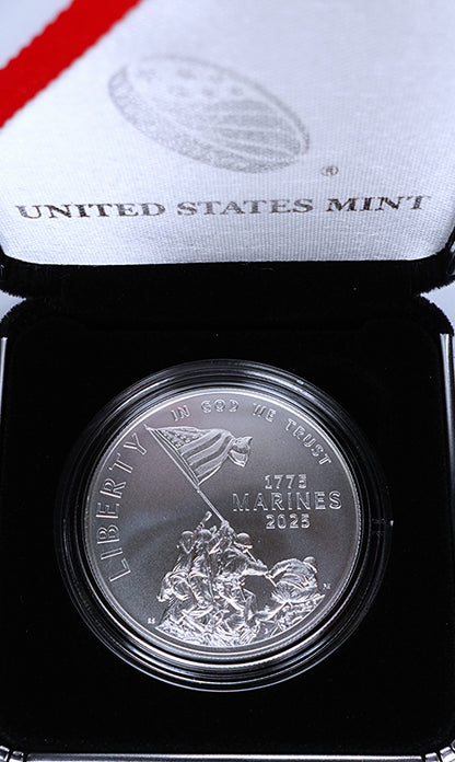 U.S. Marine Corps 250th Anniversary 2025 Uncirculated Silver Dollar
