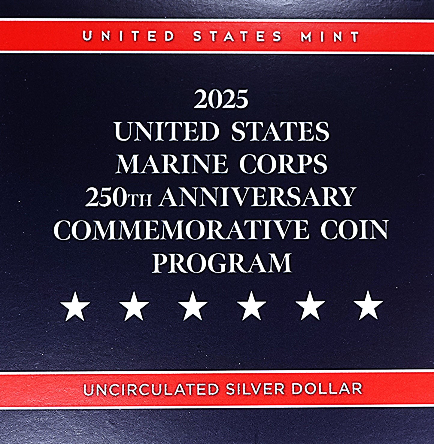 U.S. Marine Corps 250th Anniversary 2025 Uncirculated Silver Dollar