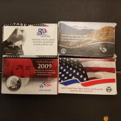Random year Proof Silver Quarter sets