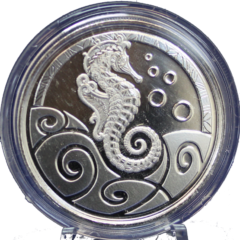 2019 Samoa Sea Horse 1 Oz Silver