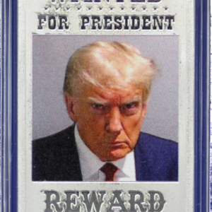 Donald Trump 1 Oz Silver Bar “Wanted for President” Painted