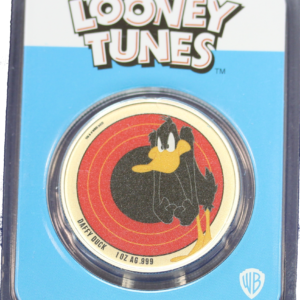 2022 Samoa Looney Tunes Daffy Duck 1 Oz .999 Silver