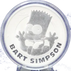 2022 Tuvalu Bart Simpson 1 Oz .999 Silver