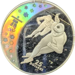 2009 Canada $25 Olympics Ice Skating Silver Coin