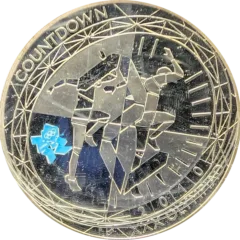 2010 United Kingdom Vancouver Olympics “Countdown” Silver Coin